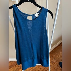 J. Crew deep teal tank, size Small